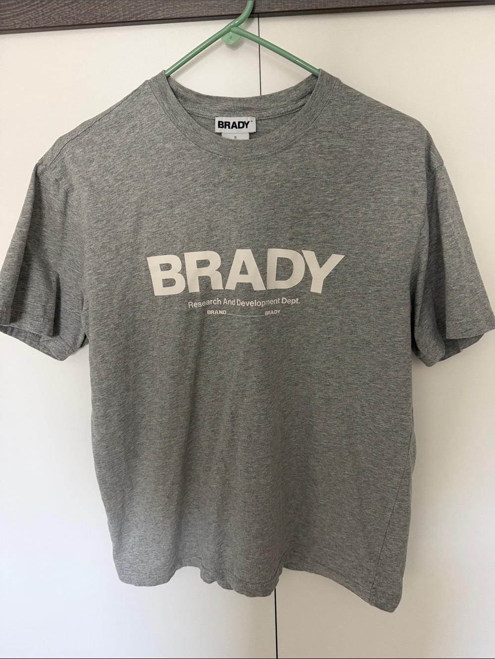 Brady Gray Logo Crewneck T-Shirt